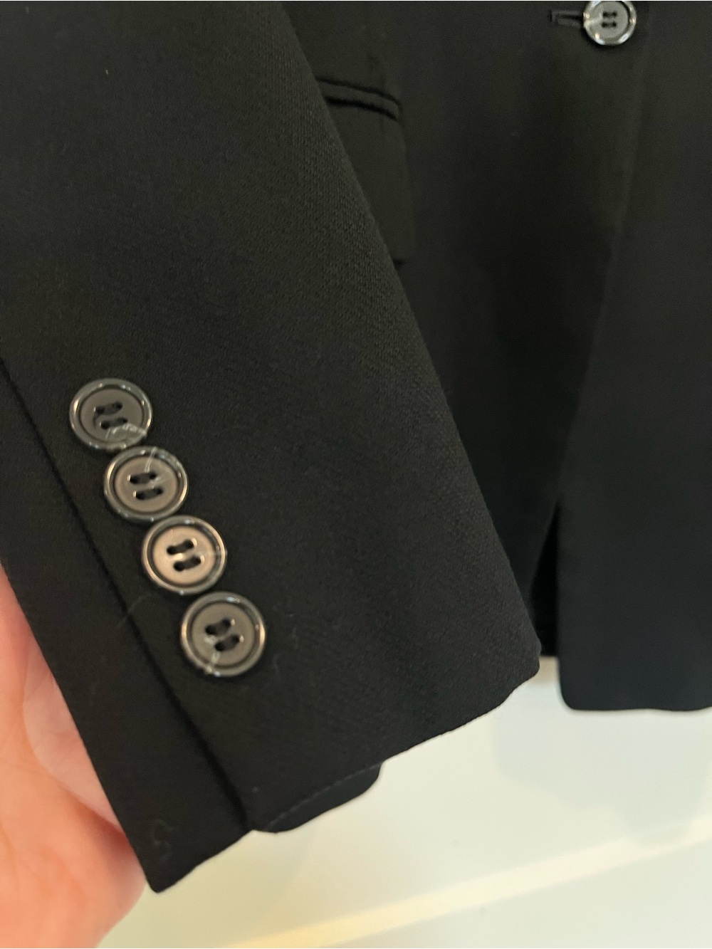 J Crew one button black classic preppy academia office career chic blazer size M - Picture 4 of 8